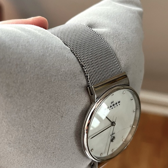 Skagen Stainless Steel Mesh Watch (Needs New Battery) - Picture 4 of 8